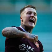 On-loan Wigan striker Stephen Humphrys will remain at Hearts for the remainder of the season. (Photo by Mark Scates / SNS Group)