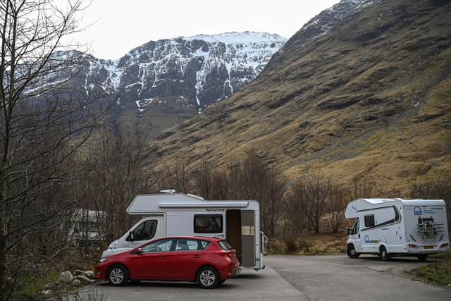 Calls have been made to review the right to roam policy in Scotland to address the influx of particularly roadside campers since the legislation was introduced two decades ago (pic: Jeff J Mitchell)