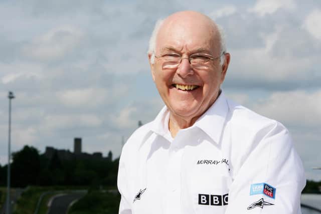 Legendary F1 commentator Murray Walker pictured during practice for the European Grand Prix at Nurburgring in 2007. Picture: Mark Thompson/Getty Images