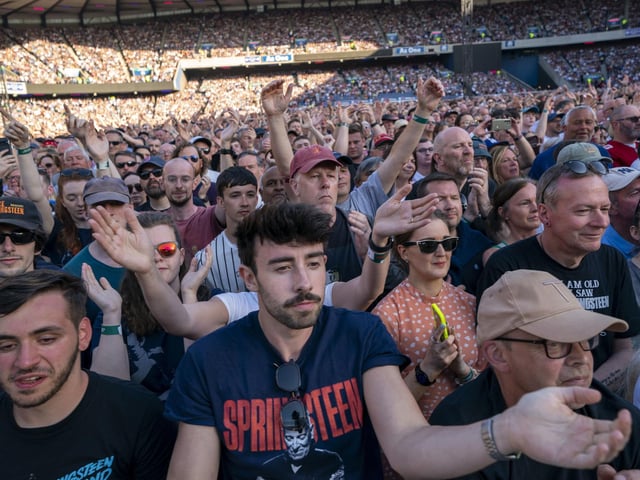 Murrayfield has a seated capacity of 67,144 - making the gig one of the biggest of the year.