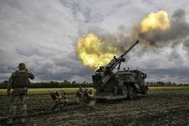 Ukrainian forces are being slowly pushed back in eastern Ukraine by Vladimir Putin's forces (Picture: Aris Messinis/AFP via Getty Images)