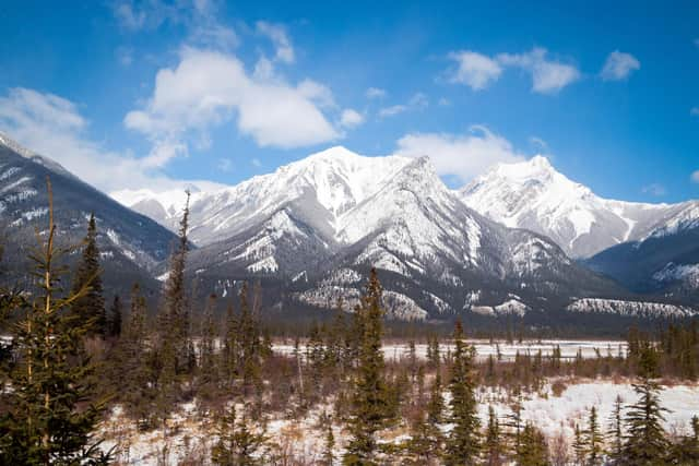 Esplanade Mountain, Alberta, Canada.