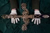 Detail is shown on the Elizabeth Sword, which will form part of the Honours of Scotland