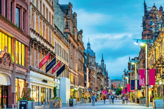 Buchanan Street in Glasgow has become the city's most vibrant shopping destination.