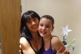 Ruth Moss with her daughter Sophie, who died by suicide in 2014, after viewing online content about depression, pornography, self-harm, and suicide