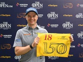 David Law was proud as punch after securing his spot in the 150th Open through a high finish in the Horizon Irish Open at Mount Juliet. Picture: Harry Murphy/R&A/R&A via Getty Images.
