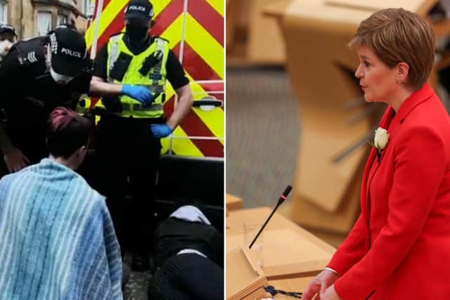 "I am deeply concerned by this action by the Home Office": First Minister speaks out as crowds protest deportation