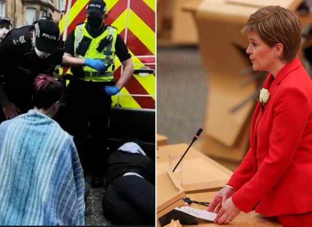 "I am deeply concerned by this action by the Home Office": First Minister speaks out as crowds protest deportation