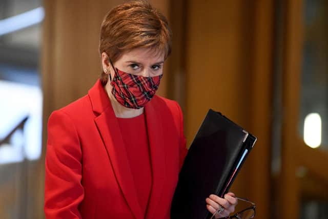 Speaking at her daily press conference this afternoon, First Minister Nicola Sturgeon said her government takes the mental health impact of the lockdown on children seriously. (Photo by Jeff J Mitchell/Getty Images)