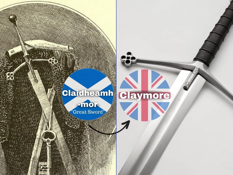 The Claymore, an iconic two-edged heavy broadsword wielded by Scottish Highlanders, is an iconic weapon famous worldwide. Many don’t know, however, that the word “Claymore” comes from the Scottish Gaelic “claidheamh-mòr” which means “great/big sword”. The name may lack the finesse of other regional swords like Japan’s Mikazuki Munechika or ‘Crescent Moon Blade’ but does Big Sword get the job done? Absolutely.
