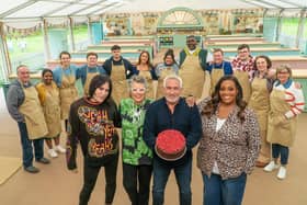 The contestants, hosts and judges of the 14th series of The Great British Bake Off. Image: Mark Bourdillon/Love Productions/Channel 4/PA Wire.