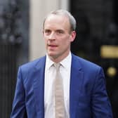 Dominic Raab who aid he has written to Prime Minister Rishi Sunak "to request an independent investigation into two formal complaints that have been made against me" but will continue in his posts as Deputy Prime Minister, Justice Secretary and Lord Chancellor. Issue date: Wednesday November 16, 2022.