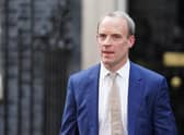 Dominic Raab who aid he has written to Prime Minister Rishi Sunak "to request an independent investigation into two formal complaints that have been made against me" but will continue in his posts as Deputy Prime Minister, Justice Secretary and Lord Chancellor. Issue date: Wednesday November 16, 2022.