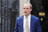 Dominic Raab who aid he has written to Prime Minister Rishi Sunak "to request an independent investigation into two formal complaints that have been made against me" but will continue in his posts as Deputy Prime Minister, Justice Secretary and Lord Chancellor. Issue date: Wednesday November 16, 2022.