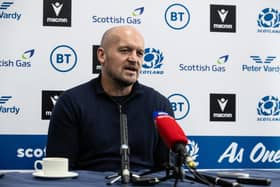 Scotland head coach Gregor Townsend speaks to the media at Scottish Gas Murrayfield after naming his squad for the 2024 Guinness Six Nations.  (Photo by Craig Williamson / SNS Group)