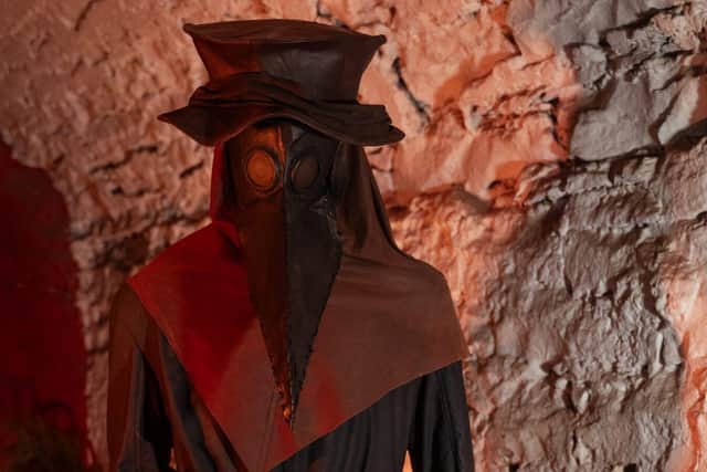 A Plague Doctor at The Real Mary King's Close