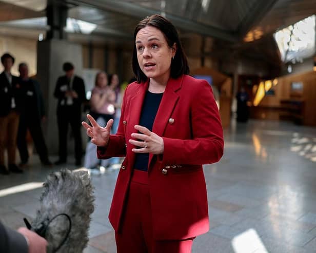 Kate Forbes, pictured in March, said this week her views on social issues lost her the SNP leadership contest (Picture: Jeff J Mitchell/Getty Images)