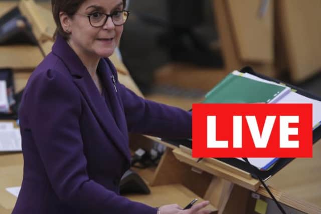 Scotland’s First Minister Nicola Sturgeon will hold a briefing on the Omicron variant of Covid-19 at noon with Scotland’s chief medical officer Gregor Smith and national clinical director Jason Leitch.