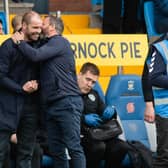 Hearts boss Robbie Neilson and Kilmarnock manager Derek McInnes before Premiership encounter at Rugby Park.  (Photo by Mark Scates / SNS Group)