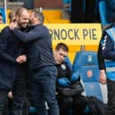 Hearts boss Robbie Neilson and Kilmarnock manager Derek McInnes before Premiership encounter at Rugby Park.  (Photo by Mark Scates / SNS Group)