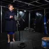Nicola Sturgeon addresses a Scottish independence rally outside the Scottish Parliament after UK Supreme Court judges rejected her plans to hold a second independence referendum (Picture: Peter Summers/Getty Images)