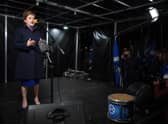 Nicola Sturgeon addresses a Scottish independence rally outside the Scottish Parliament after UK Supreme Court judges rejected her plans to hold a second independence referendum (Picture: Peter Summers/Getty Images)