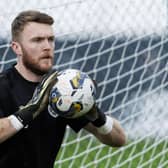 Zander Clark during Hearts training session at the Oriam on Friday. (Photo by Mark Scates / SNS Group)