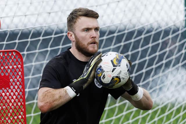 Zander Clark during Hearts training session at the Oriam on Friday. (Photo by Mark Scates / SNS Group)