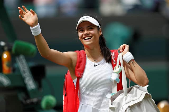 First time on Centre Court, Emma Raducanu leaves it as the bright new star of British tennis