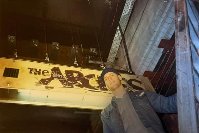 The original sign outside The Arches on Midland Street in Glasgow city centre.