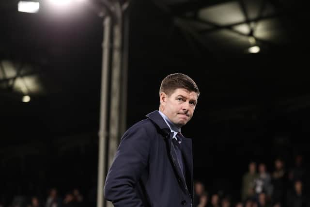 Former Rangers manager Steven Gerrard was sacked by Aston Villa after a 3-0 defeat at Fulham. (Photo by Ryan Pierse/Getty Images)