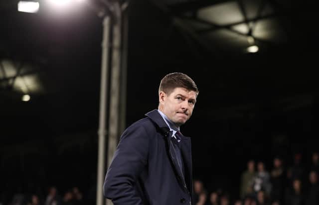 Former Rangers manager Steven Gerrard was sacked by Aston Villa after a 3-0 defeat at Fulham. (Photo by Ryan Pierse/Getty Images)