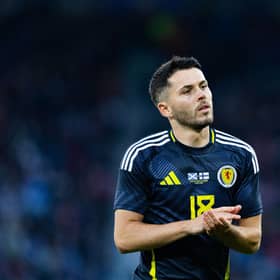 Lewis Morgan earned his first Scotland cap since 2018 in the 2-2 draw with Finland at Hampden on Friday. (Photo by Craig Foy / SNS Group)