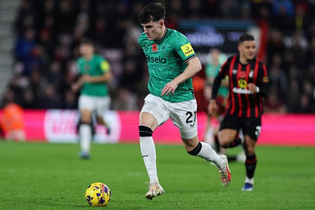 Newcastle's Tino Livramento qualifies to play for Scotland.