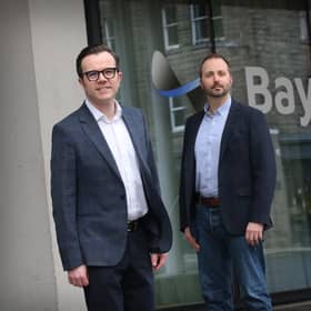 Michael Rovatsos of Bayes Centre and Neil Norman of Chiene + Tait. Picture: Stewart Attwood