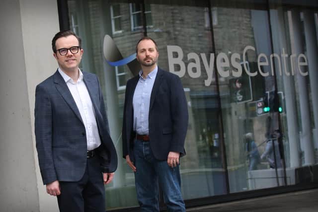 Michael Rovatsos of Bayes Centre and Neil Norman of Chiene + Tait. Picture: Stewart Attwood