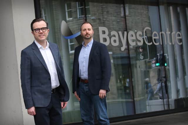 Michael Rovatsos of Bayes Centre and Neil Norman of Chiene + Tait. Picture: Stewart Attwood