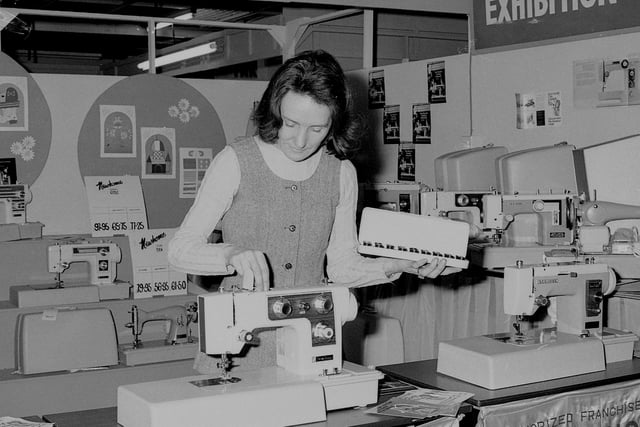 All the latest gadgets at this 1974 exhibition in Joplings. Photo: Bill Hawkins.