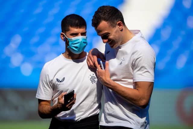 Rangers' Jordan Jones and George Edmundson have been banned for seven matches for breaching Covid guidelines.
