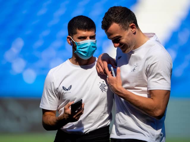 Rangers' Jordan Jones and George Edmundson have been banned for seven matches for breaching Covid guidelines.