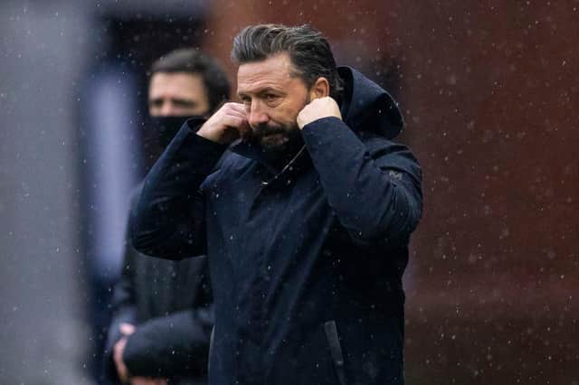 Aberdeen manager Derek McInnes during the 4-0 defeat to Rangers at Ibrox on November 22, 2020 (Photo by Alan Harvey / SNS Group)
