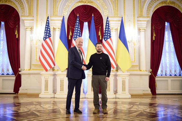 President Biden has made an unannounced visit to Ukraine in a gesture of solidarity days before the one-year anniversary of Russia's invasion of the country.