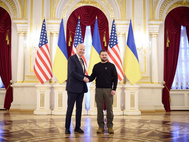 President Biden has made an unannounced visit to Ukraine in a gesture of solidarity days before the one-year anniversary of Russia's invasion of the country.
