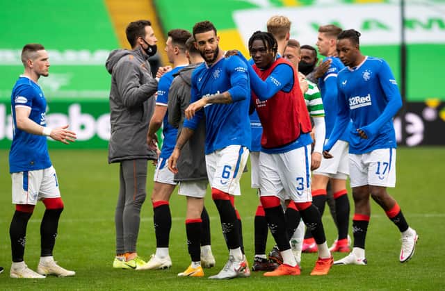 Connor Goldson bagged a double as Rangers took down Celtic.