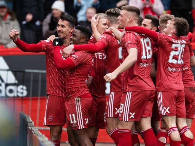 Bojan Miovski netted the winner for Aberdeen against Livingston. (Photo by Ross Parker / SNS Group)