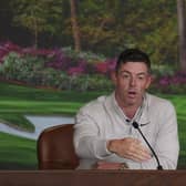 Career grand slam-chasing Rory McIlroy speaks to the media during a press conference ahead of the 88th Masters at at Augusta National Golf Club. Picture: The Masters.