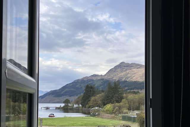 The view of Ben Lomond and the loch from the Rowardennan Hotel. Pic: J Christie