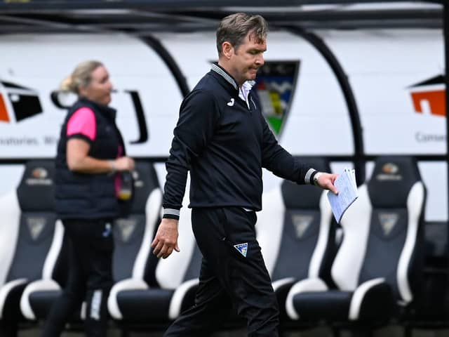 Peter Grant faced angry scenes following Dunfermline's defeat to Queen of the South on Saturday. (Photo by Rob Casey / SNS Group)