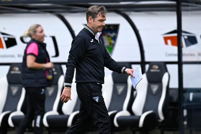 Peter Grant faced angry scenes following Dunfermline's defeat to Queen of the South on Saturday. (Photo by Rob Casey / SNS Group)