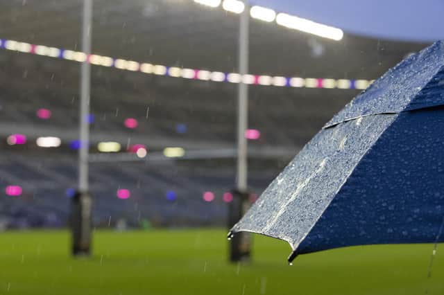 Murrayfield has been no stranger to miserable weather at the Six Nations over the years. (Photo by Craig Williamson / SNS Group)